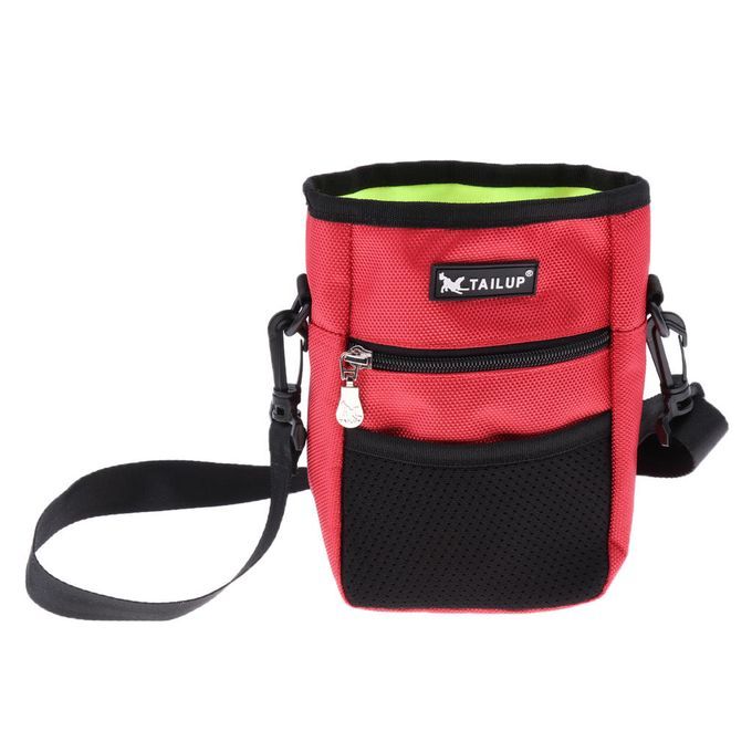 Dog Treat Pouch Pet Snacks Training Tools Carrier Multipurpose Red