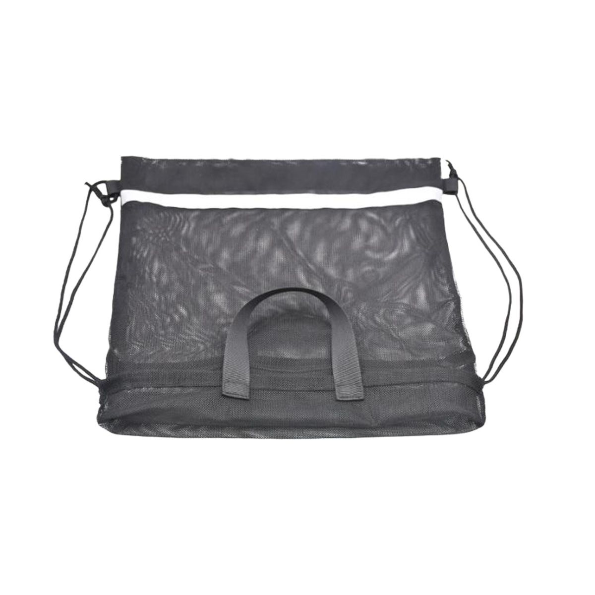 Basketball Mesh Drawstring Bag  Versatile Black