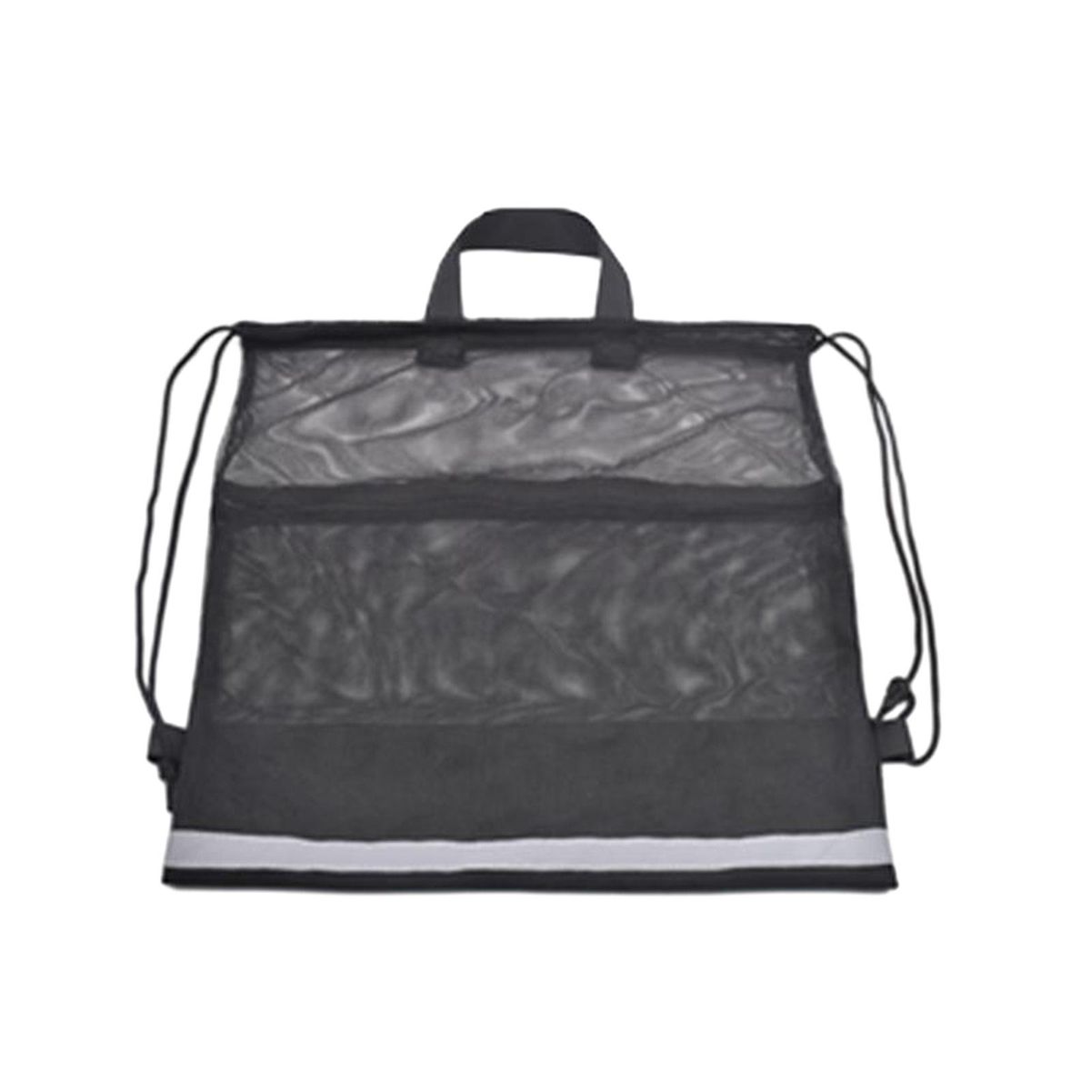Basketball Mesh Drawstring Bag  Versatile Black