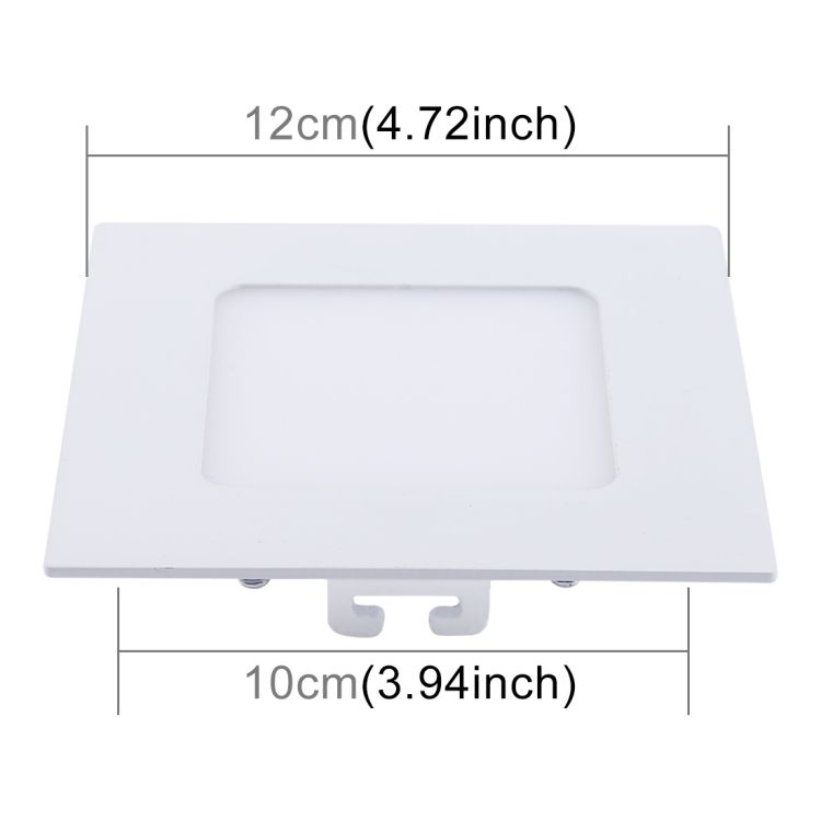6W 12cm Square Panel Light 30 LED SMD Lamp With Driver