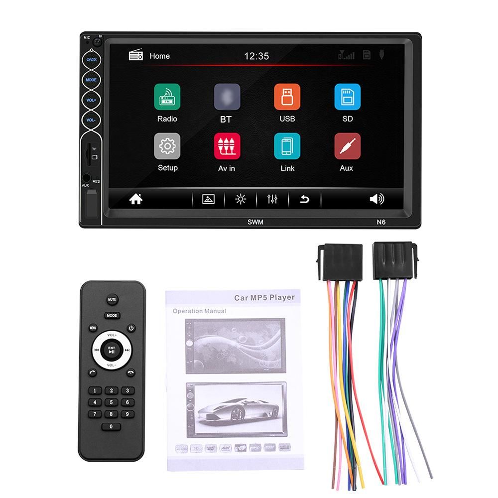 N6 7in Multi-language Car BT MP5 Player Auto Touched Screen Car Music and Video Player Auto Multi-media Player Radio Receiver