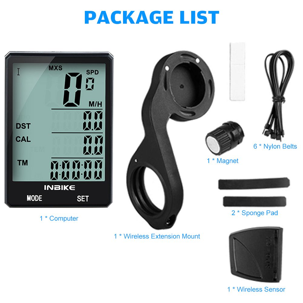 2.8 Inch Bike Wireless Computer Multifunction