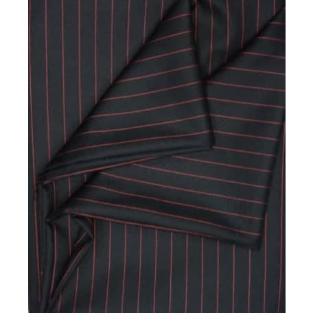 4 yards Black With Red Stripes Senator Material