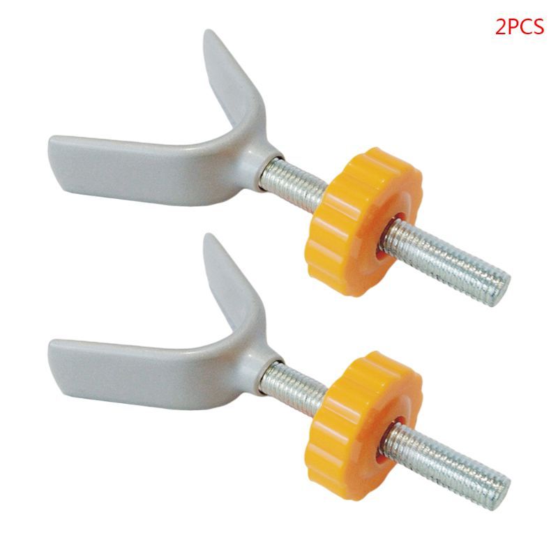 2Pcs OF Set Gate Y-shaped Screw Bolt Nut Staircase Fix Sturdy Safety Bar Install Household Secure Isolation Fence Accessory