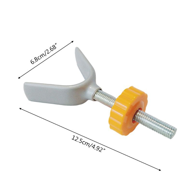 2Pcs OF Set Gate Y-shaped Screw Bolt Nut Staircase Fix Sturdy Safety Bar Install Household Secure Isolation Fence Accessory