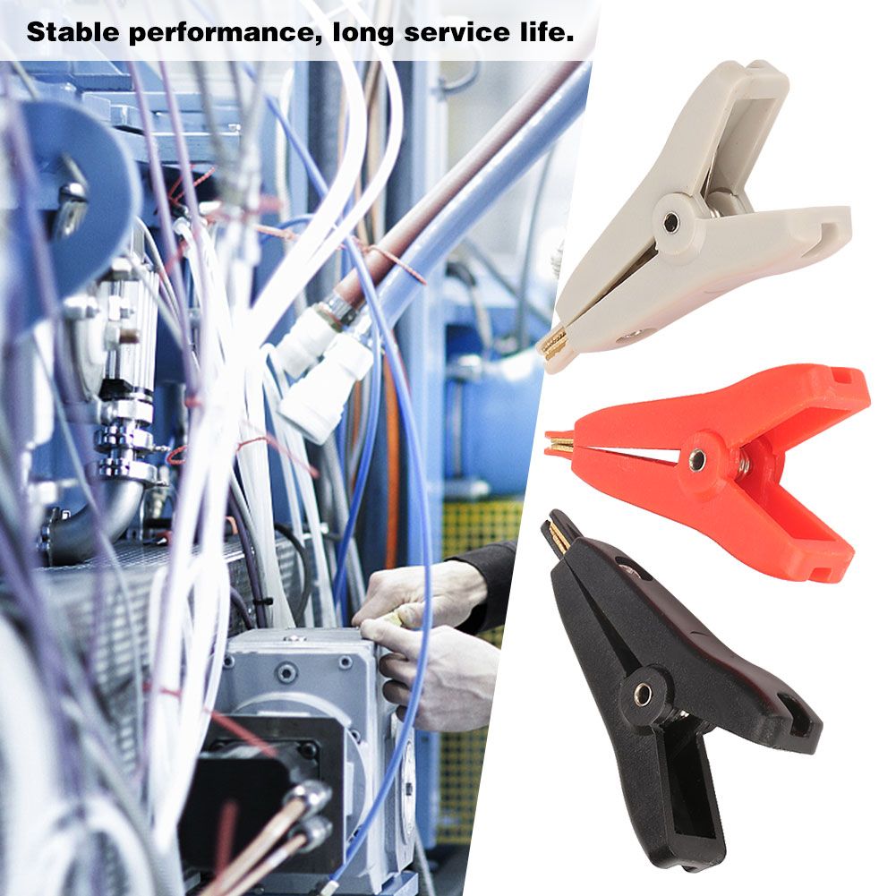 3Pcs P2005 Copper Gold Plated Alligator Clip LCR Kein Test