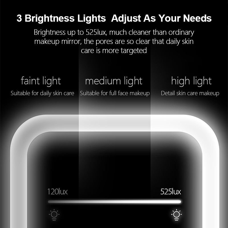 Lights Led Rechargeable Cosmetic Mirror Lamps Plugging