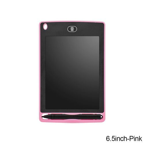 LCD Writing Tablet Magic Slate Children's Digital Drawing Blackboard Painting Board Graffiti Pad Kids Toys 6.5/8.5/10/12inch(#6.5inch-Pink)