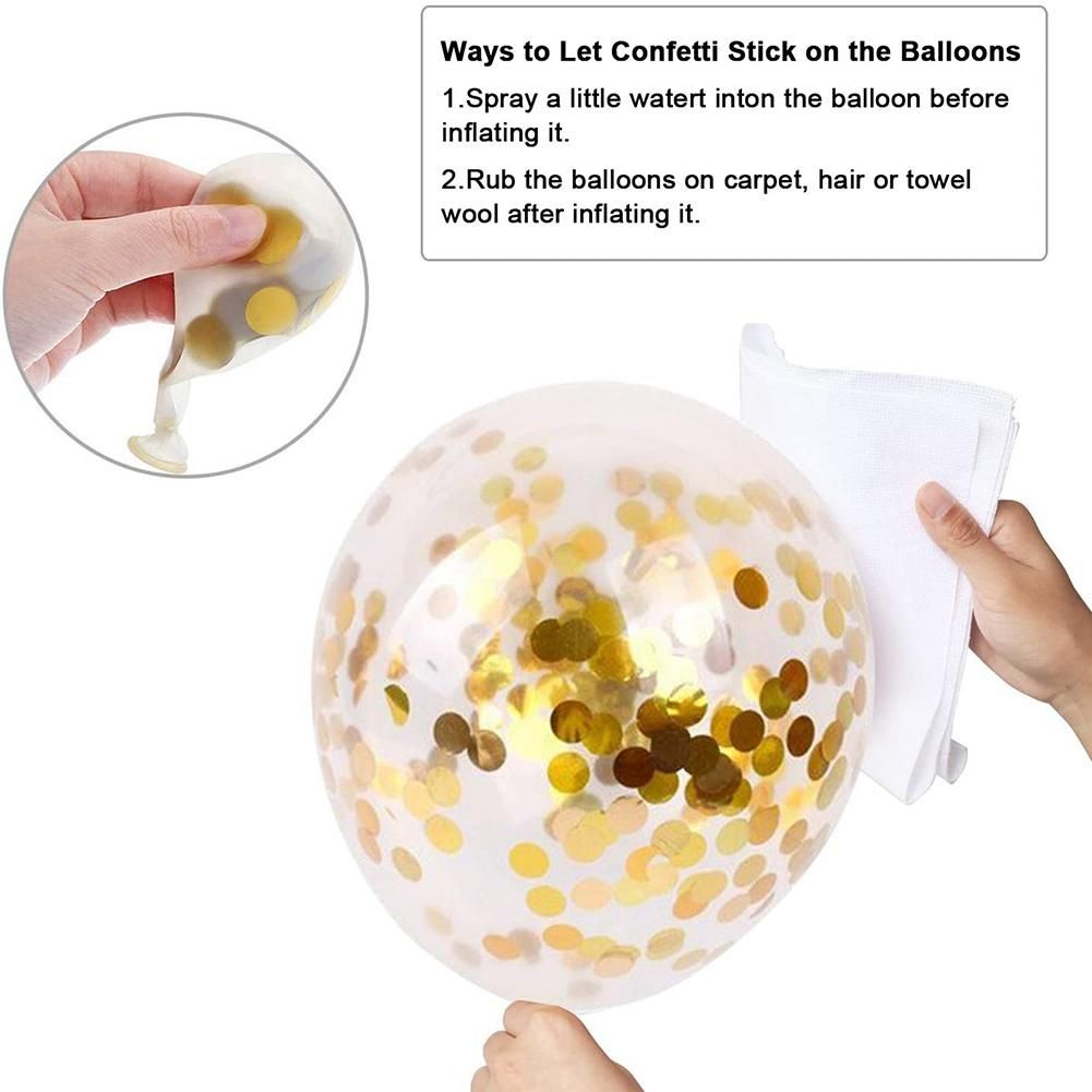 Navy Blue and Gold Confetti Balloons, Birthday Balloons for Celebration Graduation Party Balloons Decorations