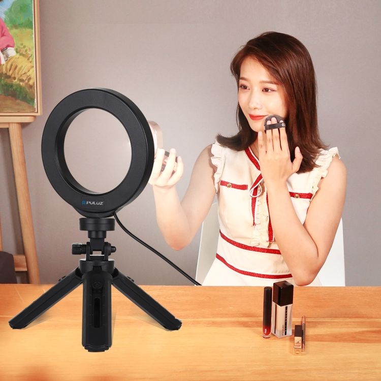 4.7 Inch USB 3 Modes Dimmable LED Ring Light With 16.5cm Tri