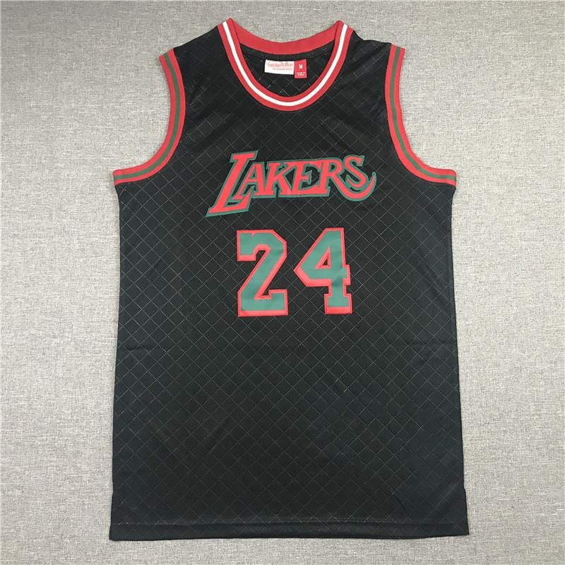 Kobe Bryant lakers black basketball jersey  mesh breathable sports vest