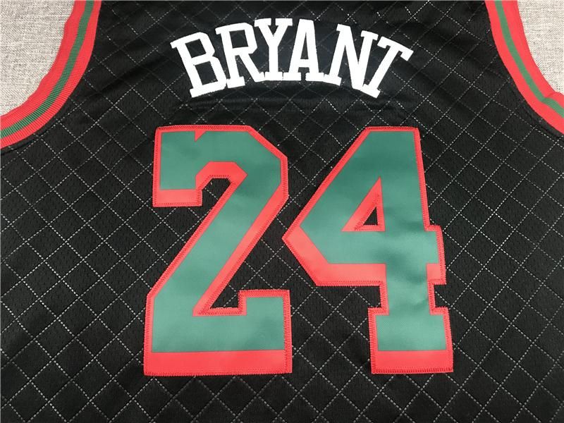 Kobe Bryant lakers black basketball jersey  mesh breathable sports vest