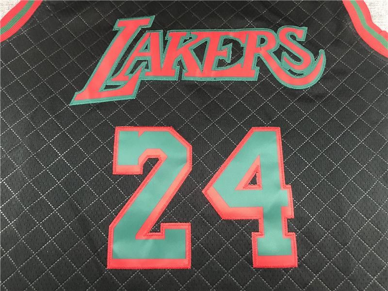 Kobe Bryant lakers black basketball jersey  mesh breathable sports vest