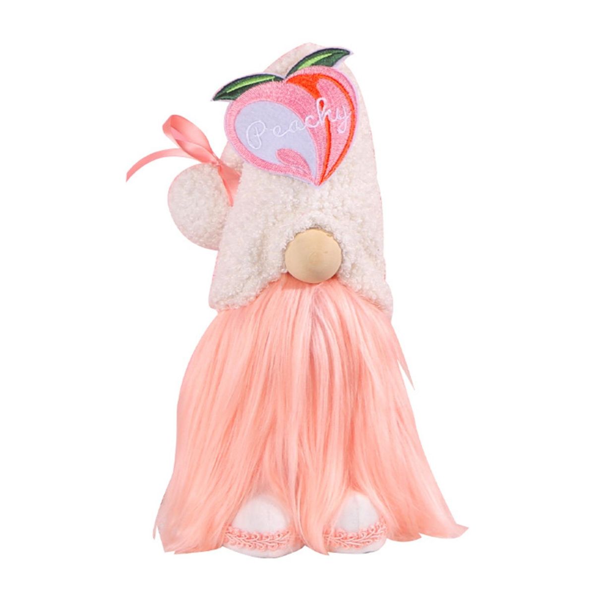 Faceless Doll Cute Plush Dwarf Toy Shop Window Gnome Ornament Pink
