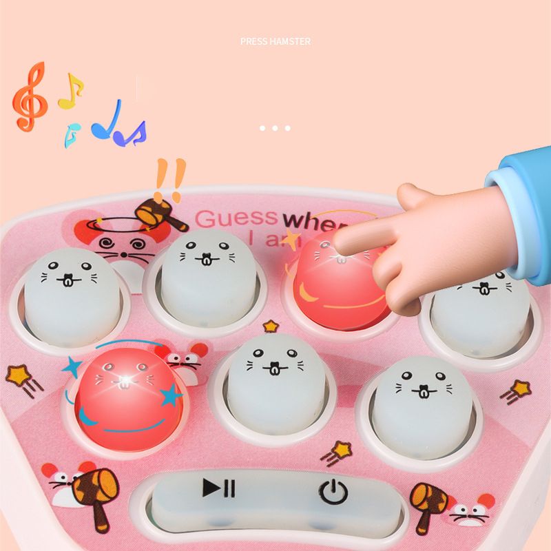 Pop Fidget Toys It Electric Hamster Childrens Press Toys Simple Dimple Push Bubble Develop Intelligence Key Pendant Small Gift(No.#1)