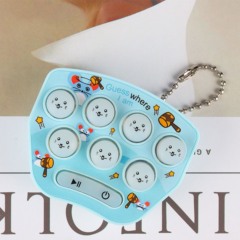 Pop Fidget Toys It Electric Hamster Childrens Press Toys Simple Dimple Push Bubble Develop Intelligence Key Pendant Small Gift(No.#1)