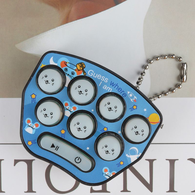 Pop Fidget Toys It Electric Hamster Childrens Press Toys Simple Dimple Push Bubble Develop Intelligence Key Pendant Small Gift(No.#1)