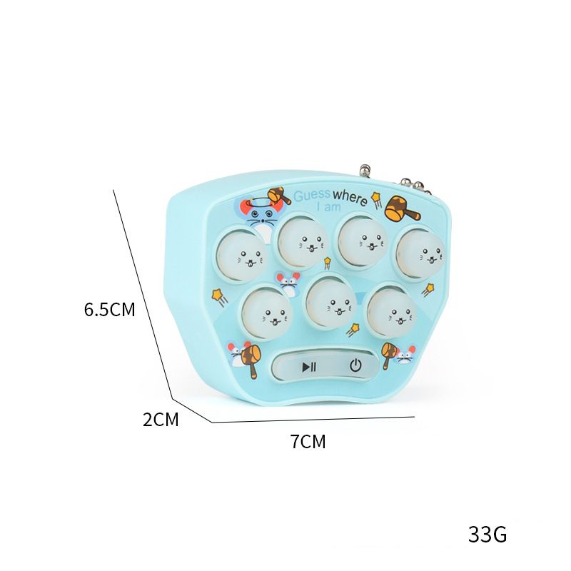 Pop Fidget Toys It Electric Hamster Childrens Press Toys Simple Dimple Push Bubble Develop Intelligence Key Pendant Small Gift(No.#1)