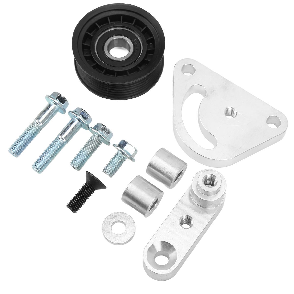 Metal Manual Belt Tensioner With Pulley Car Accessory