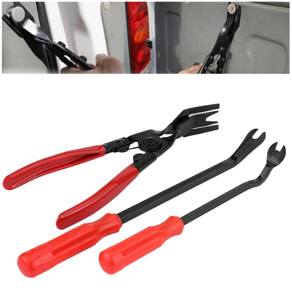 3Pcs Door Trim Rivets Clips Pliers Fastener Remover Puller
