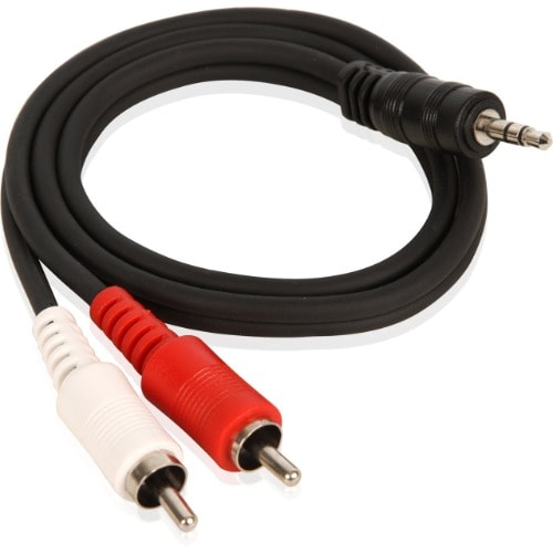 Aux  3.5mm Jack To 2 Rca Phono Cable 1.4m