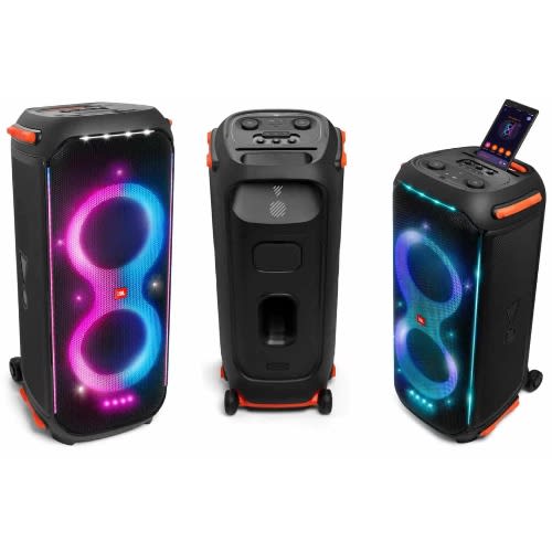 Partybox 710 In Black - Portable And Rollable Bluetooth Party Speaker With Light Effect