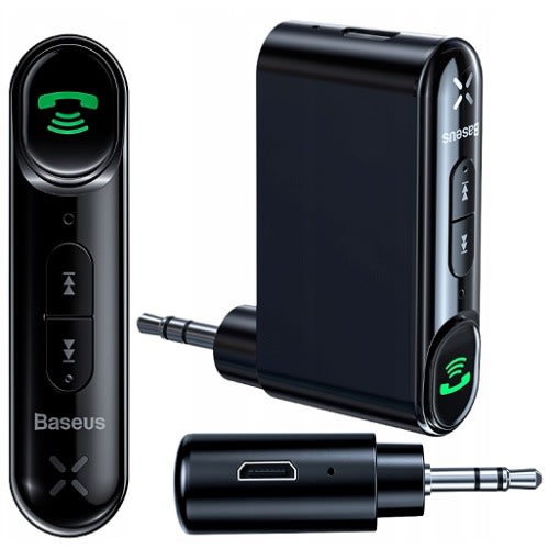 Qiyin Aux Car Bluetooth Receiver - Black