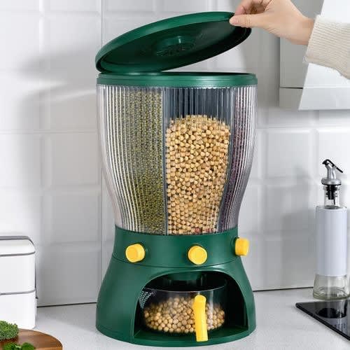 Rotating Food Grain Storage Kitchen Rice Dispenser-10kg