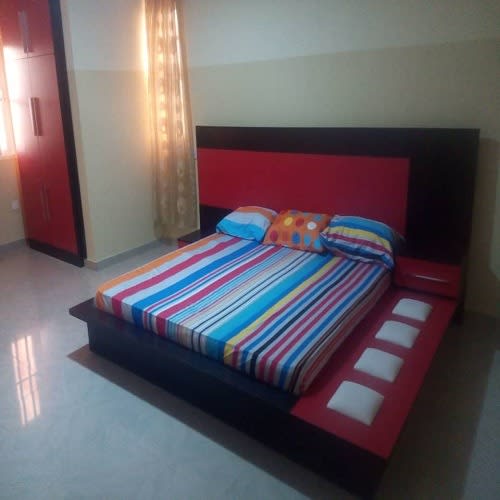 Sadia Bed Frame Red/wenge - 6 X 6