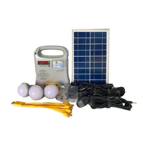 Economy Solar Lighting System + Music Player - 3bulbs