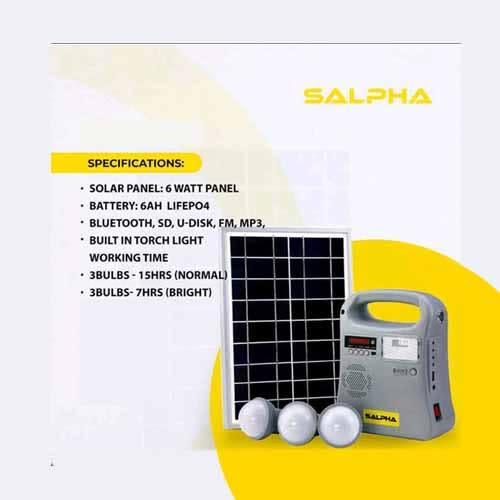 Economy Solar Lighting System + Music Player - 3bulbs