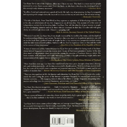 From Third World To First: The Singapore Story - 1965-2000 By Lee Kuan Yew