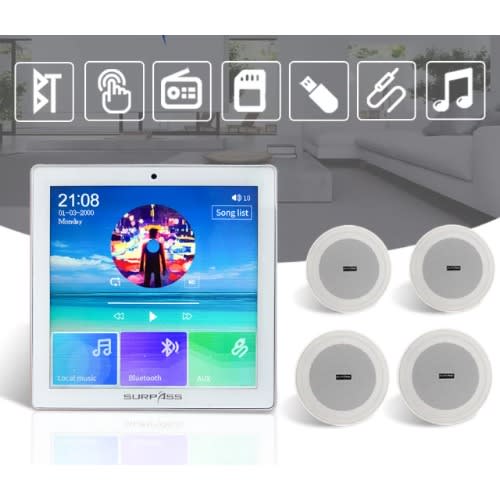 Portable Smart Background Sound System With Bluetooth, Remote And Usb