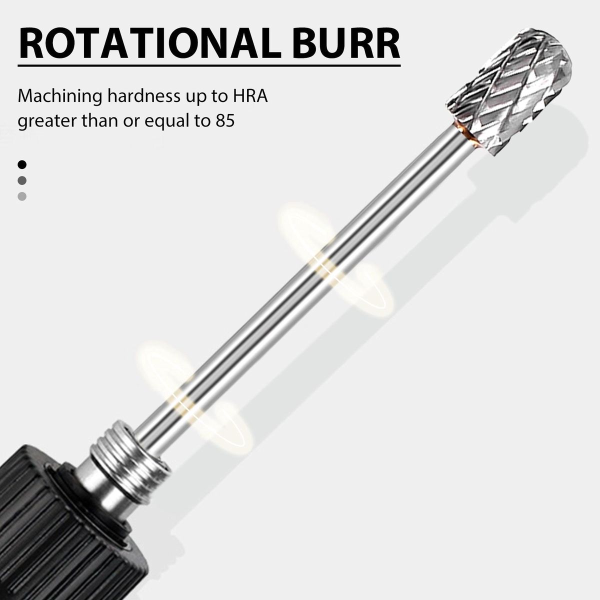 10Pc 4 Inch Long Double Cut Tungsten Solid Carbide Rotary Burrs Set 1/8 Inch(3mm) Shank Twist Drill Bit for Rotary Tools