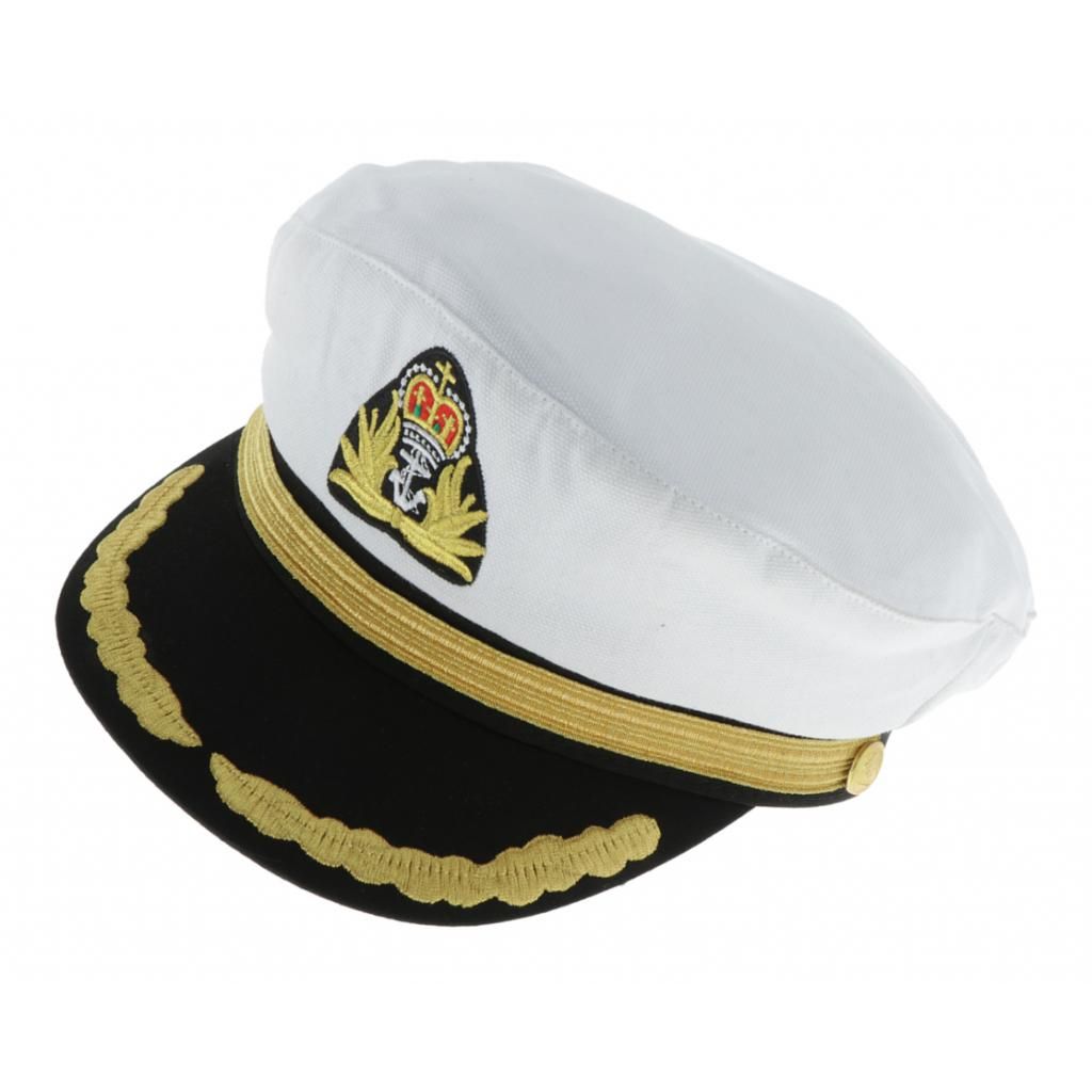 Hat Men Women - Sailor Hat, Yacht Boat S Sailing  White Adult