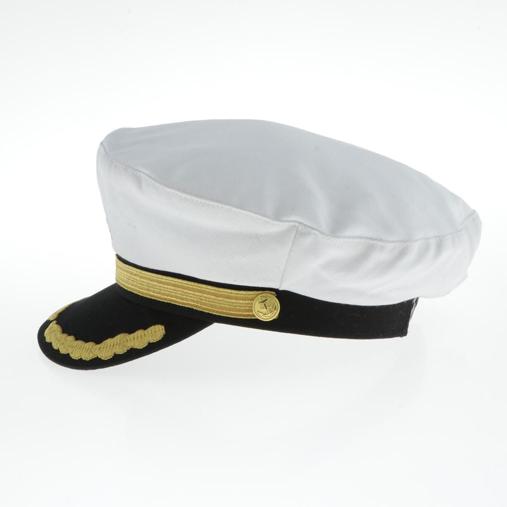 Hat Men Women - Sailor Hat, Yacht Boat S Sailing  White Adult
