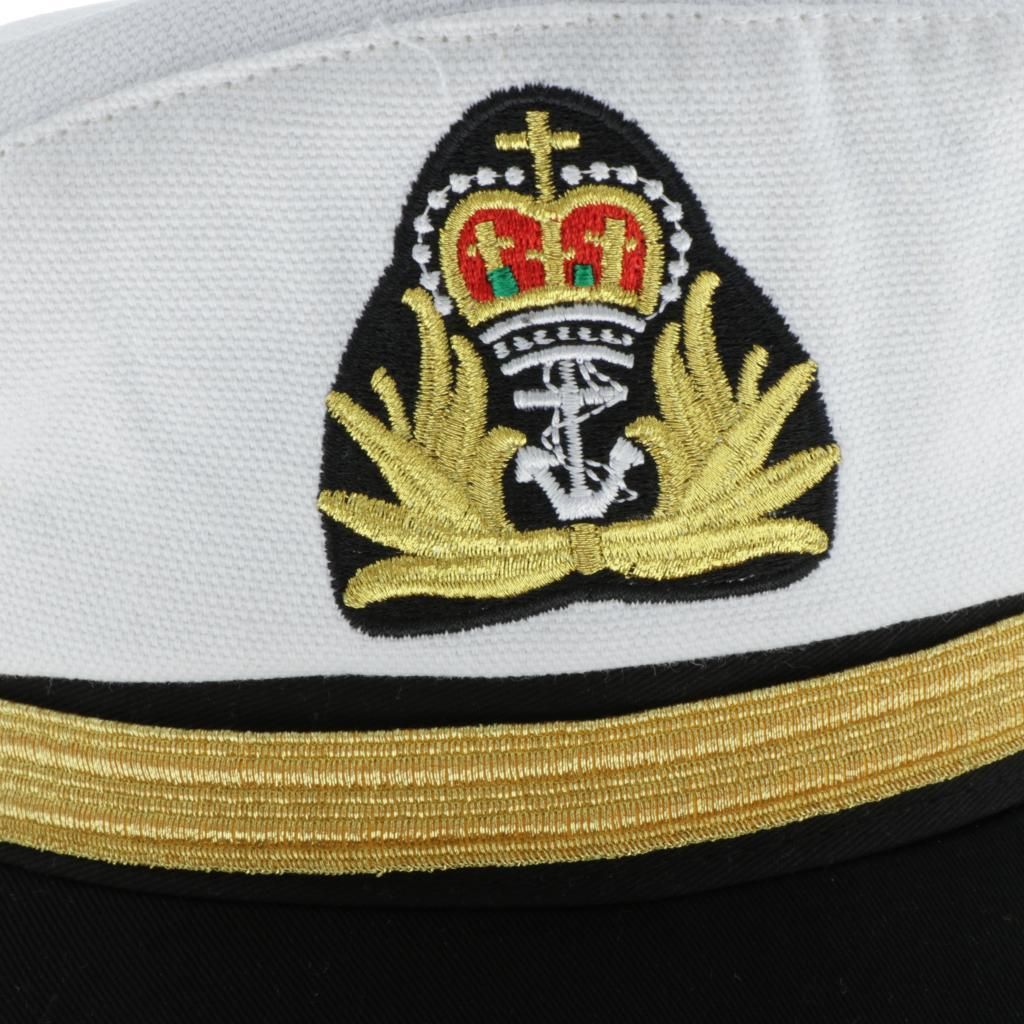 Hat Men Women - Sailor Hat, Yacht Boat S Sailing  White Adult
