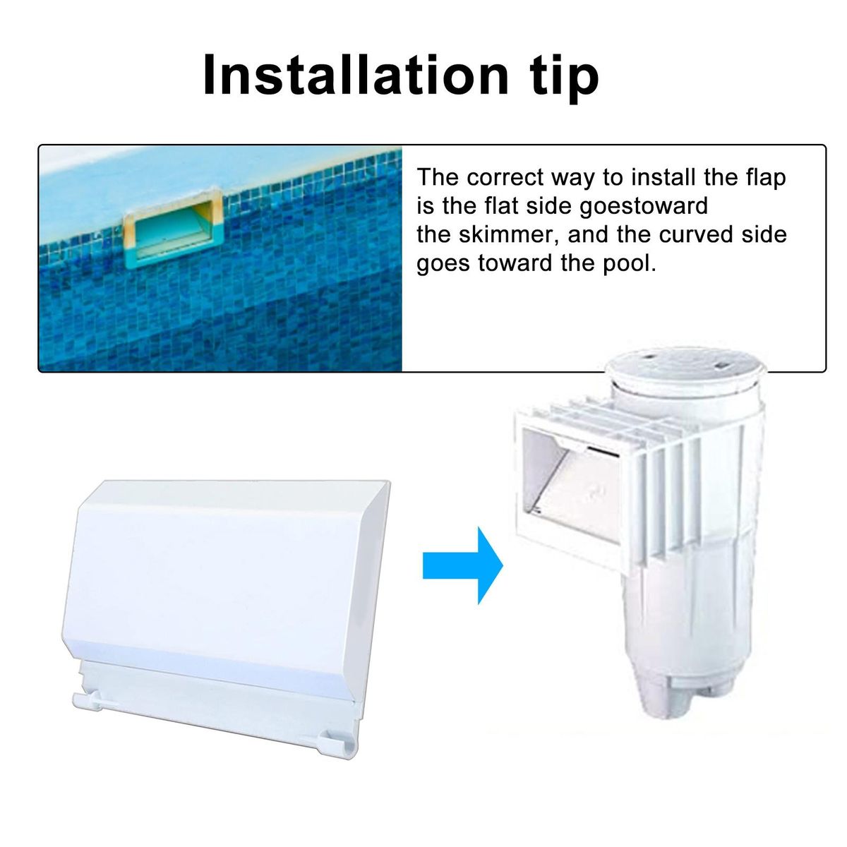Skimmer Baffle Inground Pool Skimmer Door Weir Baffle White