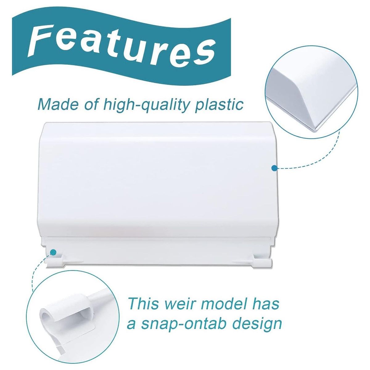 Skimmer Baffle Inground Pool Skimmer Door Weir Baffle White