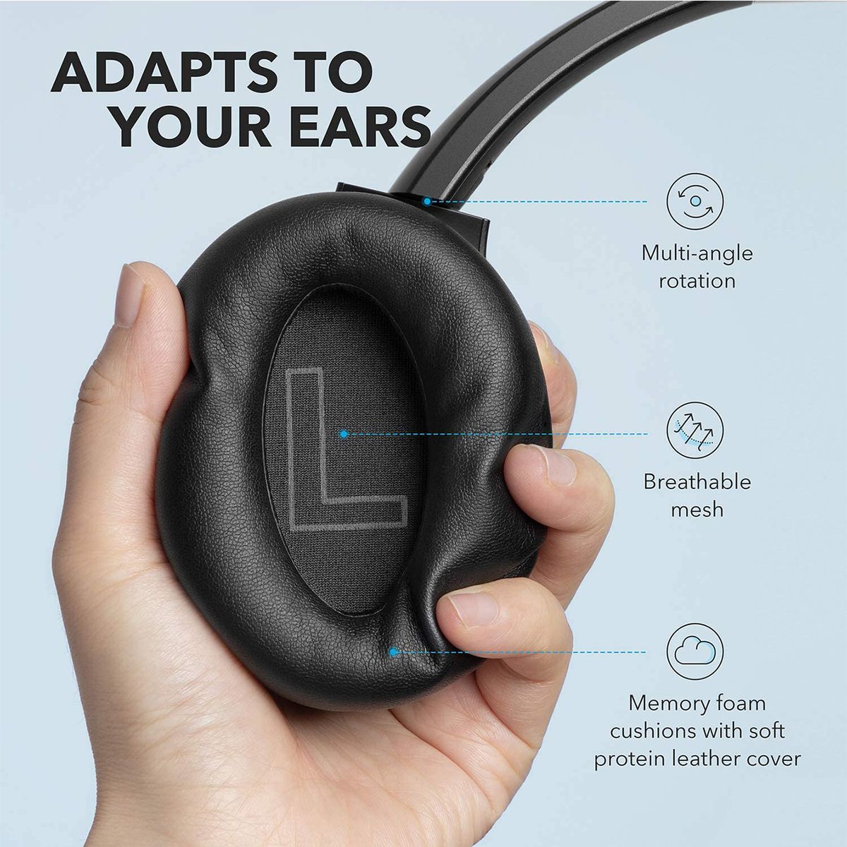 Soundcore Life Q20 Hybrid Active Noise Cancelling Headphones
