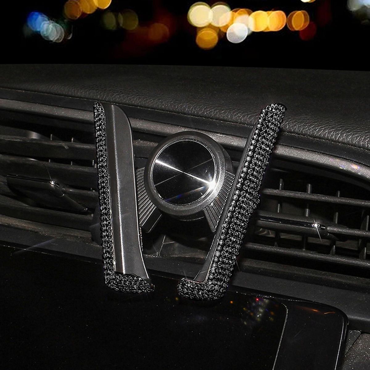 Mobile Phone Holder Car Air Vent Mobile Phone Holder Stand Black