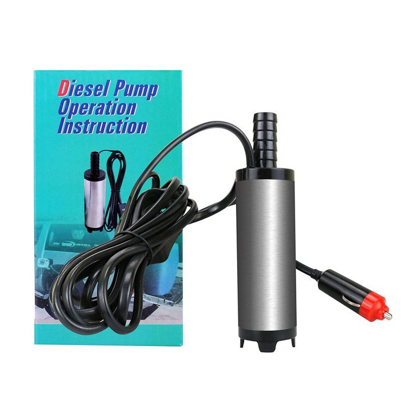 Pump Fuel Water Oil Barrel With Car Pump Charger Multi-Purpose Portable Oil Transfer Pump A2