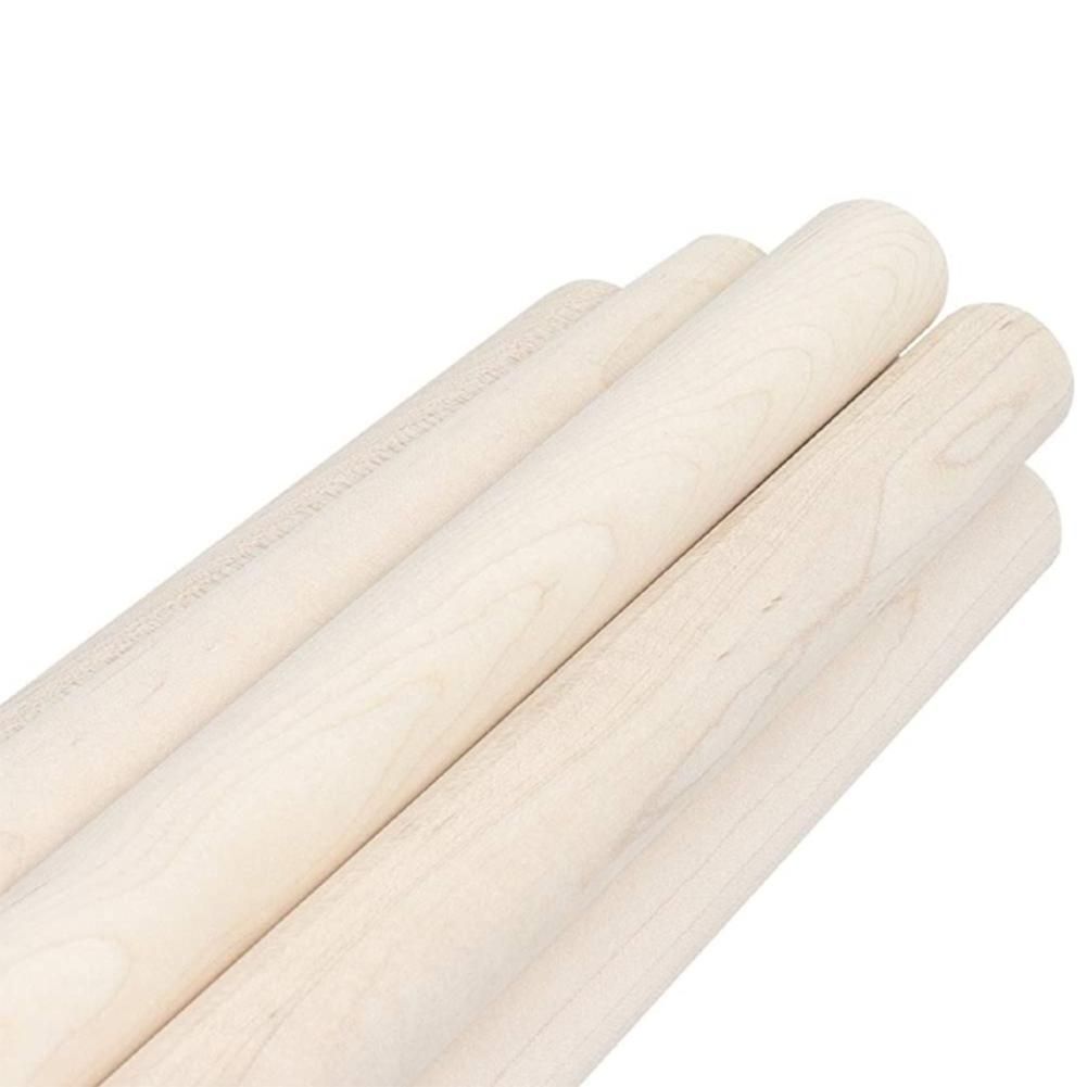 50Pcs Wooden Dowel Rods Unfinished Wood Dowels, Solid Hardwood Sticks for Crafting, Macrame, DIY & More, Sanded Smooth