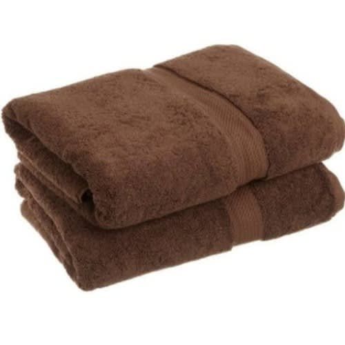 2 Set Of Small (Neck Size) Bath Towel - Brown