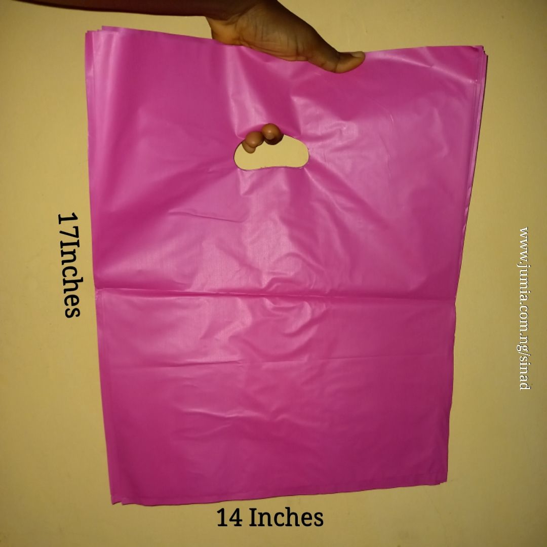 50pcs Plain Nylon Bag- Polybag - Packaging Nylon - PINK