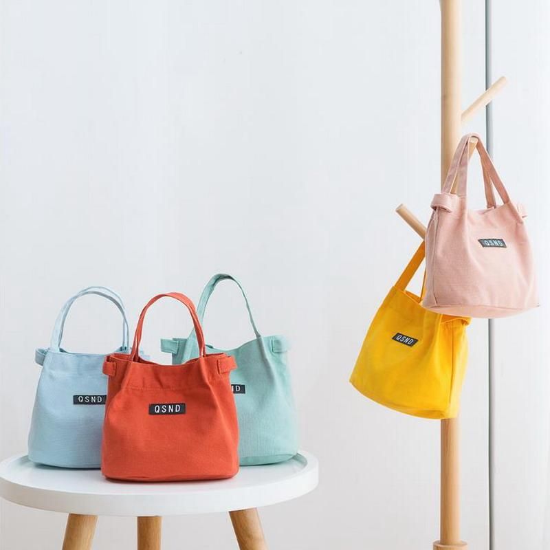 Canvas Lunch Bags Tote Bucket Bag Leisure Bags