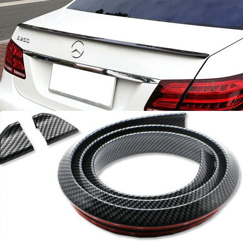 Carbon Benz Volkswagen Universal Trunk Fiber Or Meters Trim 1.5 Spoiler Rubber Roof For BMW Wing Sedan Spoiler Audi Volvo