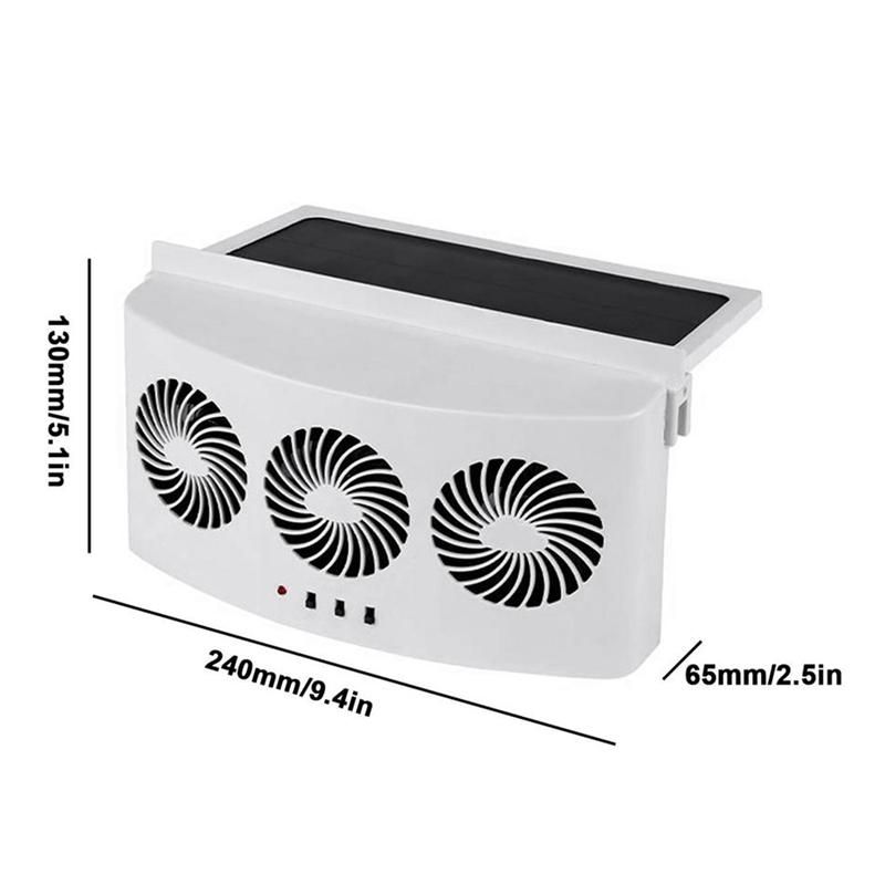 Solar Powered Car Fan Car Auto Cool Cooling System