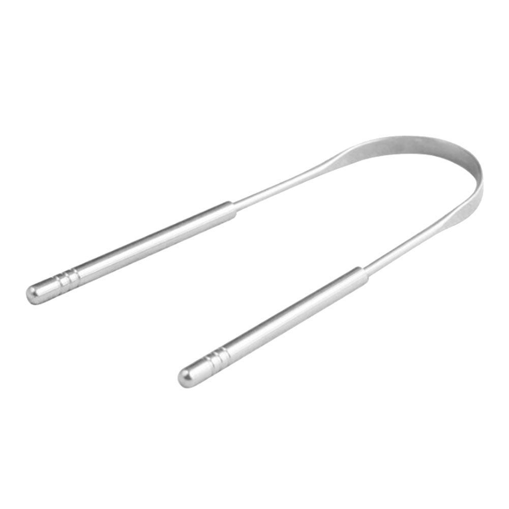 Stainless Steel Tongue Scraper Cleaner Fresh Breath Hygiene-