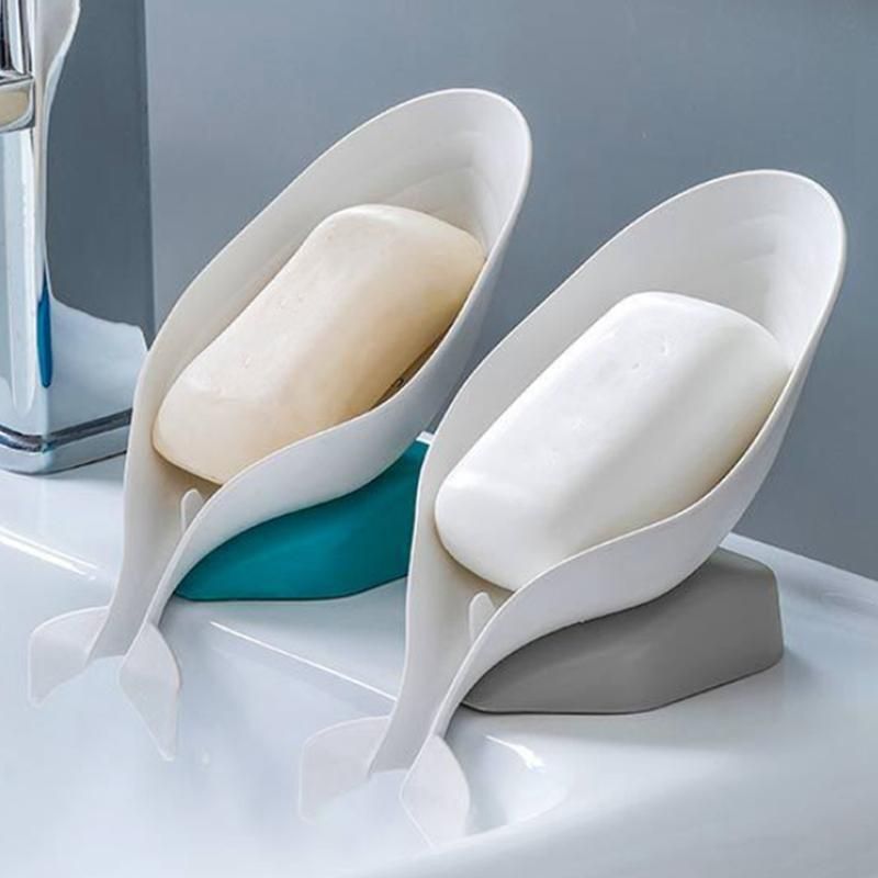 Whale Shape Soap Box Cute Kitchen Dish Brush Racks Non-Slip